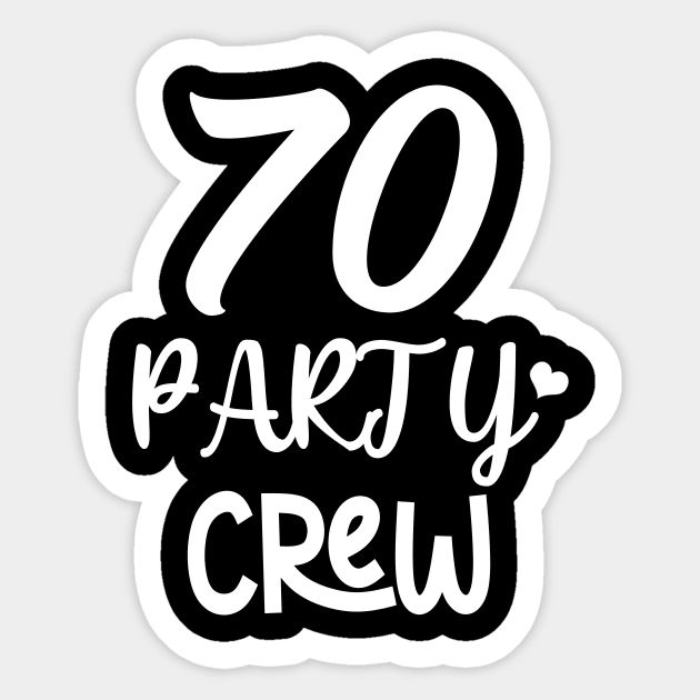 70th Birthday Shirt Sticker by DigitalCreativeArt